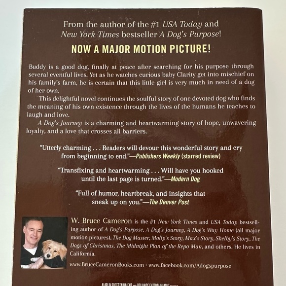 W. Bruce Cameron A Dog’s Way Home, A Dog’s Purpose, A Dog’s Journey Book Set - Picture 7 of 12